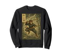 Anime Vintage Martial Monkey Warrior Antico Combattimento Energia Felpa