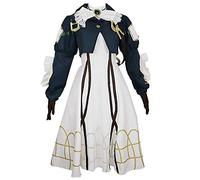 Anime Violet Evergarden Cosplay Costume,gotico vestito bianco vestito usato per le donne Halloween Natale Carnevale festa a tema Cosplay blu navy L