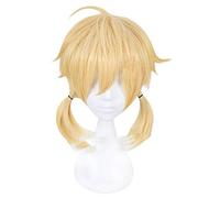 Anime Vocaloid Kagamine Rin Kagamine Len Parrucca in costume Cosplay Bionda corta Capelli sintetici gialli Halloween Carnevale Parrucche MZ-001 Kagamine Rin