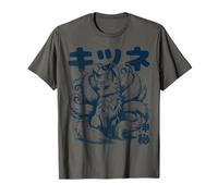 Anime Volpe a nove code Kitsune Magico Patrono Volpe Maglietta