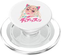 Anime Waifu Carino Anime manga Gatto Ragazza Dolce Retro Giappone PopSockets PopGrip per MagSafe