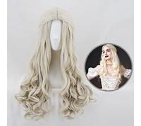 Anime White Queen Cosplay Parrucca Bionda Onda Lunga Capelli Sintetici Fibra Resistente Al Calore Parrucca Halloween Party Costume