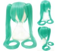 Anime Wig Hatsune Miku Vocaloid Cosplay Wig Black Rock Shooter Senbon Zakura Wigs Long Synthetic Hair Chip Ponytails + Wig Cap DM120 14