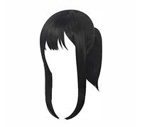 Anime Wig Maki Oze Cosplay Wig For Fire Force, Long Ponytail Wig, Costume Halloween Wig, per costume party, spettacolo anime, cosplay, eventi, concerti, tutti i giorni (colore nero)