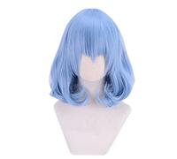 Anime Wig Remilia Scarlet Cosplay Wig For Touhou Project, Short Curly Wig,Costume Halloween Wig,For Costume Party Anime Show, Cosplay Event, Concerts, Daily Wig (Color: Style A), Taglia unica