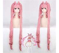 Anime Wig Sailor Moon Chibiusa Cosplay Wig Wig Sailor Chibi Pink Parrucche Sintetiche di Halloween Party Costume Parrucca + Tappo della Parrucca