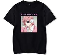 Anime Yarichin Bitch Club T-Camicie e T-Shirt Ayato Yuri Cosplay T-Camicie e T-Shirt Pullover Fashion Casual Cartoon Print Short Sleeve Top for Unisex(Large)
