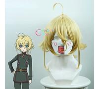 Anime Youjo Senki Tanya Von Degurechaff Parrucca Cosplay Breve Rettilineo Per Le Donne Resistente Al Calore Capelli Sintetici + Protezione Parrucca Gratuito