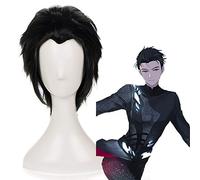 Anime Yuri !!! Su ICE Parrucche Cosplay Yuuri Katsuki Parrucca cosplay Resistente al calore Parrucca sintetica Capelli Halloween Festa Parrucca cosplay