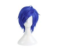 Anime Yuuki Makoto Cosplay Parrucca, Blu Capelli Corti Gioco di Ruolo Halloween Partito Parrucche + Parrucca Cap