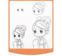 Animes Character Line Comics Drawing Pad with Multiple Templates for Students and Art Enthusiasts Beginner Comics Drawing
