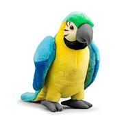 Animigos, Peluche Ara Blu, Design Realistico, Morbido, Circa 24 cm, 37565