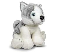 Animigos Husky - Peluche realistico, morbido, circa 23 cm