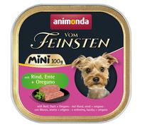 Animonda 100gx32 Vom Feinsten Dog - Adult Mini con manzo, anatra & origano