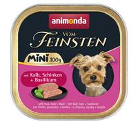 Animonda 100gx32 Vom Feinsten Dog - Adult Mini con manzo, prosciutto e basilico