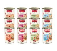 animonda Carny Adult Gourmet Selection, Mixpack (12 x 400 g), cibo umido per gatti adulti, cibo umido con ingredienti freschi al 100%, cibo per gatti senza cereali e zucchero
