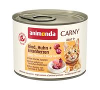 animonda Carny Adult 6 x 200 g - Manzo, Pollo & Cuori d'Anatra