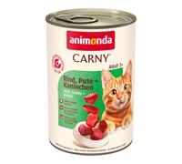 Animonda Carny Adult – Manzo, Tacchino & Coniglio – 24 x 400 g