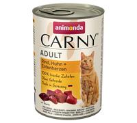 Prezzo speciale! 24 x 400 g Animonda Carny - Adult Manzo, Pollo & Cuori d'Anatra