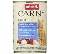 animonda Carny Adult, cibo umido per gatti, Manzo + Merluzzo con Pastinaco 6 x 400 g