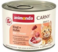 animonda Carny Adult, cibo umido per gatti, Manzo + Pollo 6 x 200 g