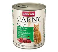animonda Carny Adult, cibo umido per gatti, Manzo, Pute + Coniglio 6 x 800 g