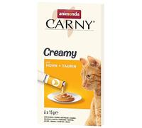 animonda Carny Adult Creamy, cibo umido per gatti, con Pollo + Taurina 6x15 g