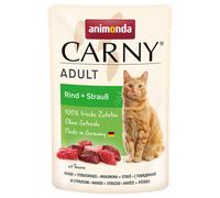 Animonda Carny Adult Buste 24 x 85 g Alimento umido per gatti - Manzo & Struzzo