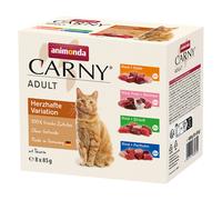 animonda Carny Buste 8 x 85 g Pacco misto umido per gatti - 4 gusti Saporito: 2x Manzo & Pollo, 2x Manzo, Tacchino & Gamberetti, 2x Manzo & Struzzo, 2x Manzo & Faraona