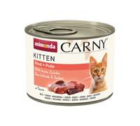 animonda Carny Kitten 12 x 200 g Alimento umido per gattini - Manzo & Tacchino