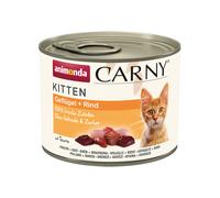 animonda Carny Kitten 12 x 200 g Alimento umido per gattini - Pollame & Manzo