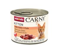 animonda Carny Kitten 12 x 200 g Alimento umido per gattini - Vitello, Pollo & Tacchino