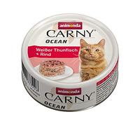animonda Carny Ocean - Cibo umido per gatti, tonno bianco + manzo, 12 x 80 g