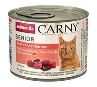 animonda Carny Senior 6 x 200 g Alimento umido per gatti - Manzo & Cuore di Tacchino