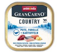animonda GranCarno Adult Country 22 x 150 g umido per cane - Tacchino, Trota & Patata