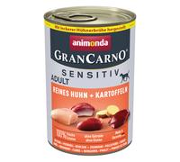 animonda GranCarno Adult Sensitive 6 x 400 g umido per cane - Pollo puro e Patate