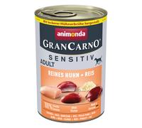 animonda GranCarno Adult Sensitive 6 x 400 g umido per cane - Pollo puro e Riso