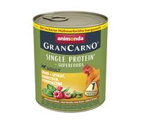 Animonda GranCarno Adult Superfoods - Lattina da 800 g - Pollo, Spinaci e Lamponi