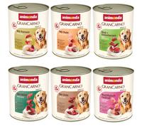 animonda GranCarno Original 12 x 800 g - Selezione Intensa (2xCocktail Multicarne/2xcon Tacchino/2xcon Selvaggina/2xManzo & Cuori d'Anatra/2xcon Anatra/2xcon Trippa)