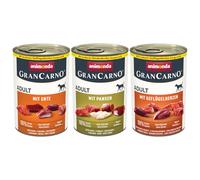 animonda GranCarno Original Adult 6 x 400 g Umido per cane - Mix 2: 3 varianti (Anatra, Trippa, Cuori di Pollame)