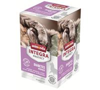 animonda Integra Protect Adult Diabetes Vaschetta umido per gatto - Set %: 24 x 100 g Mix: Pollame, Coniglio, Manzo, Salmone, Cuori di Tacchino, Fegato di Pollo