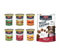 animonda umido 6 x 150 g / 400 g / 800 g + Meat Chunks Medium/Maxi Manzo, 80 g gratis! - Original Adult Mix 2 (6 gusti) 6 x 800 g + Meat Chunks Medium / Maxi Manzo puro, 80 g