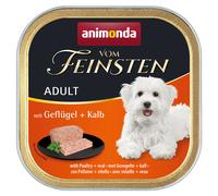 animonda Vom Feinsten 24 x 150 g Alimento umido per cani - Adult Senza Cereali: Pollame & Vitello