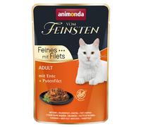 animonda Vom Feinsten Adult 18 x 85 g Alimento umido per gatti - con Anatra + Filetto di Tacchino