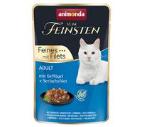 animonda Vom Feinsten Adult 18 x 85 g Alimento umido per gatti - con Pollame + Filetto di Merluzzo