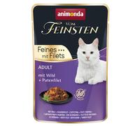 animonda Vom Feinsten Adult 18 x 85 g Alimento umido per gatti - con Selvaggina + Filetto di Tacchino
