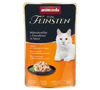 animonda vom Feinsten Adult in Salsa 18 x 50 g Umido per gatto - Filetto di pollo + Petto d'anatra in salsa