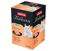 animonda vom Feinsten Adult Menù Delicato 6 x 100 g Pacco misto umido gatti - Tacchino & Salmone