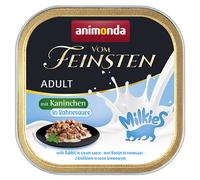 animonda Vom Feinsten Adult Milkies in Salsa 64 x 100 g Umido per gatto - Coniglio in Salsa di panna