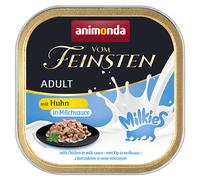 animonda Vom Feinsten Adult Milkies in Salsa 64 x 100 g Umido per gatto - Pollo in Salsa di latte